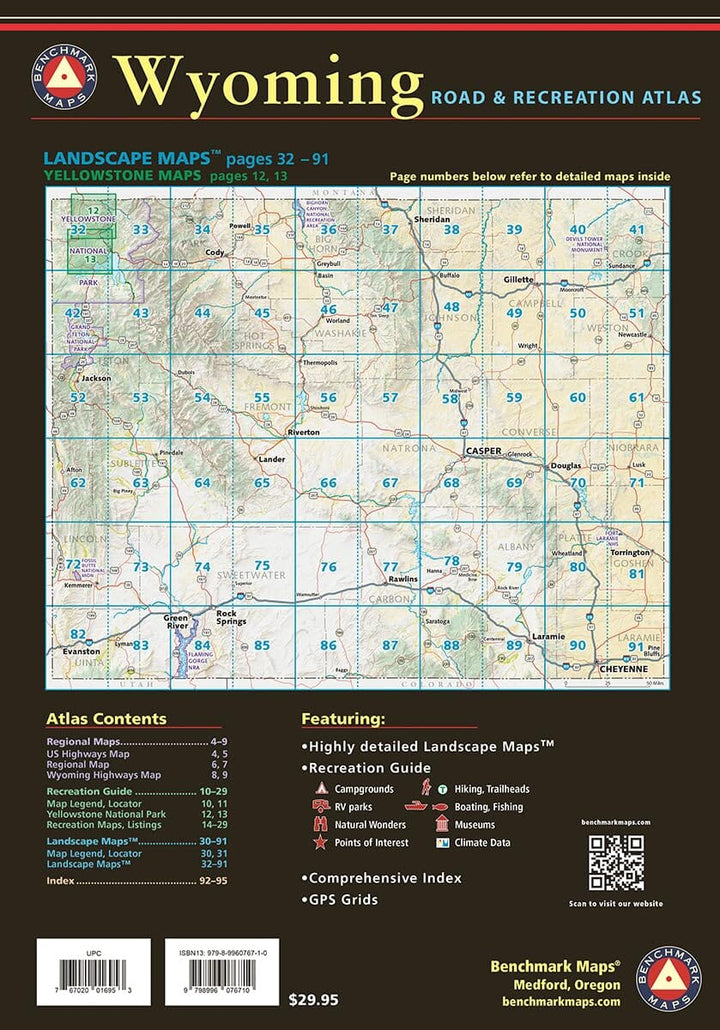 Wyoming Road and Recreation Atlas 2027 | Benchmark Maps atlas Benchmark Maps 