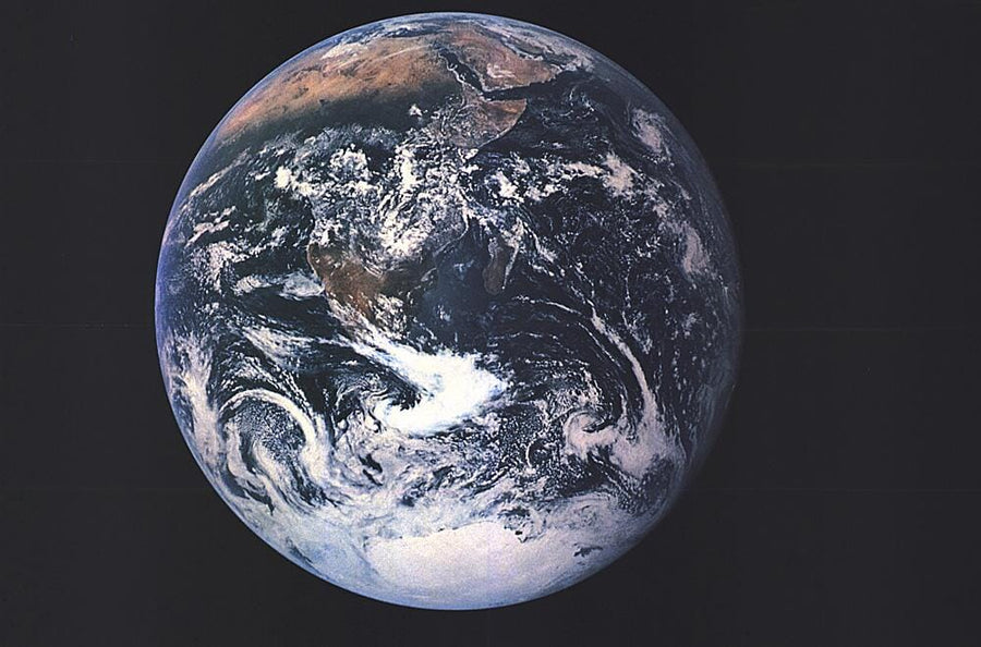 1973 Earth From Space Wall Map 
