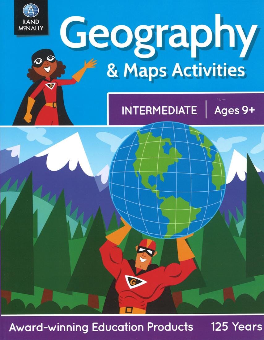 Activités géographie & cartes : intermédiaire : 9 ans et + | Rand McNally jeu Rand McNally
