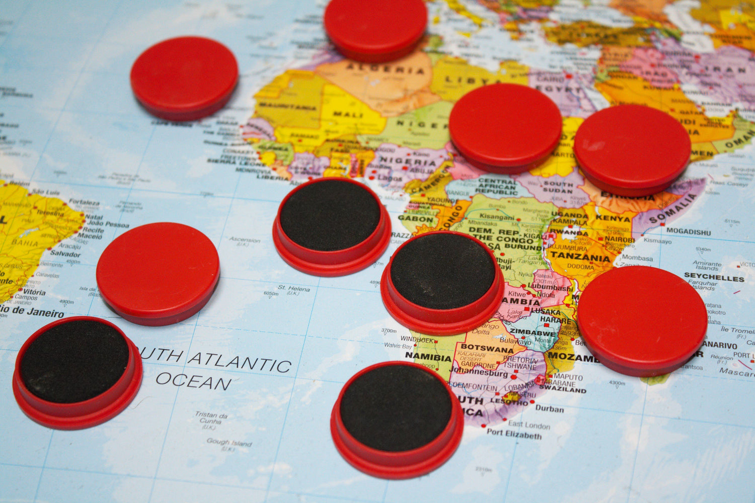 Aimants - pour panneau magnétique accessoire Dilibel Gris - 3 cm 