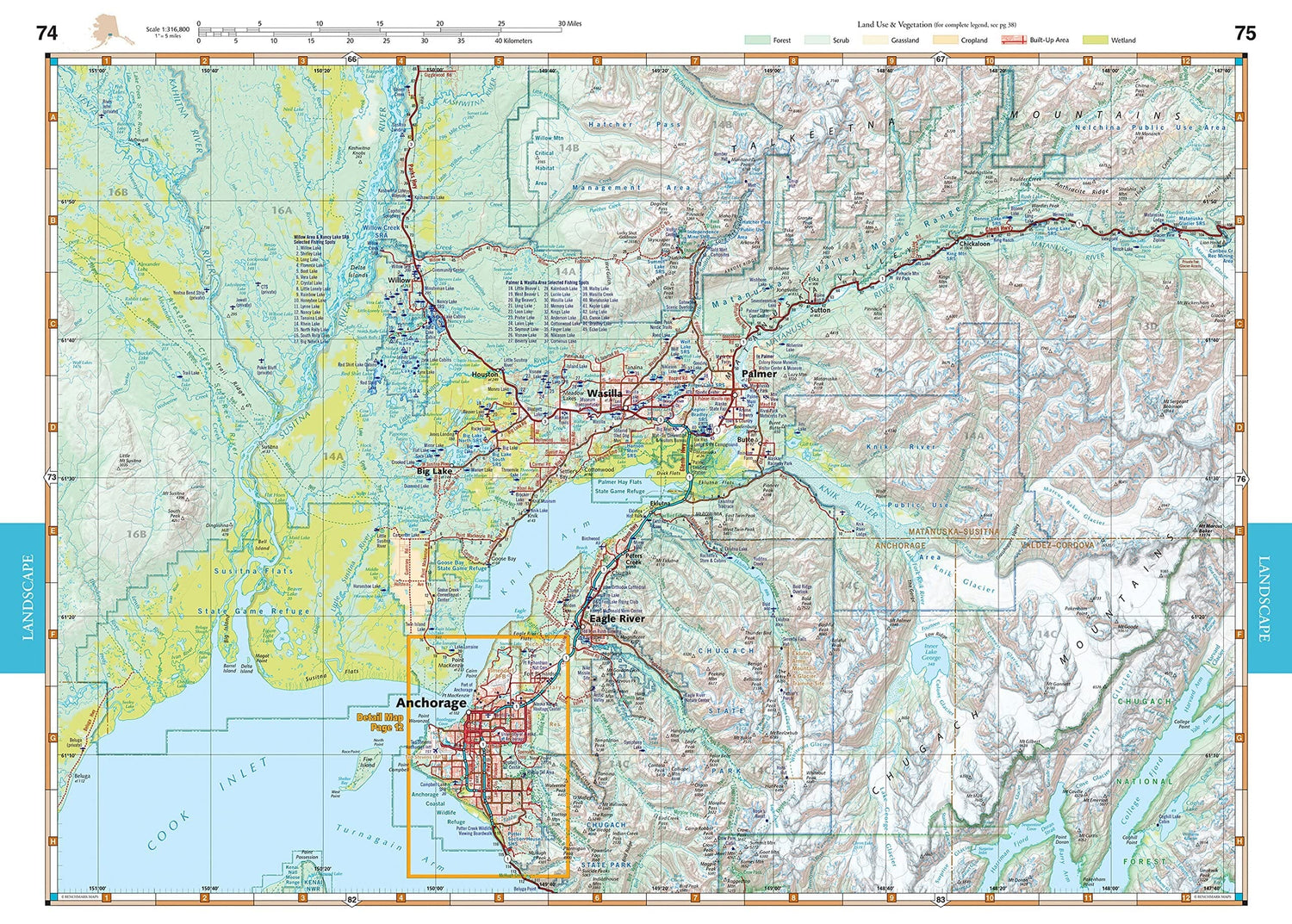Alaska Road and Recreation Atlas | Benchmark Maps atlas Benchmark Maps 