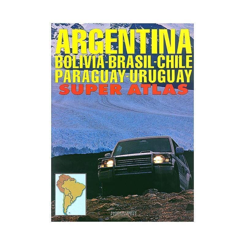 Argentine, Bolivie, Chili, Brésil du Sud, Paraguay, Uruguay Super Atlas | Zagier & Urruty atlas Zagier y Urruty