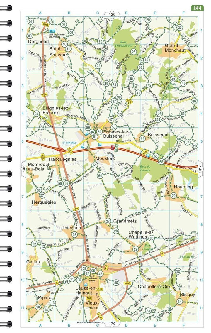Atlas cycliste - Véloroutes de Belgique | Falk atlas Falk