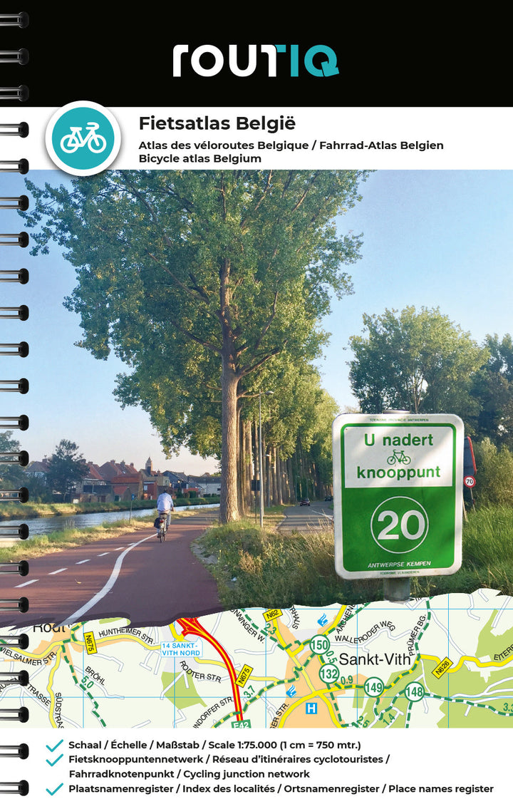Atlas cycliste - Véloroutes de Belgique | Falk atlas Falk 