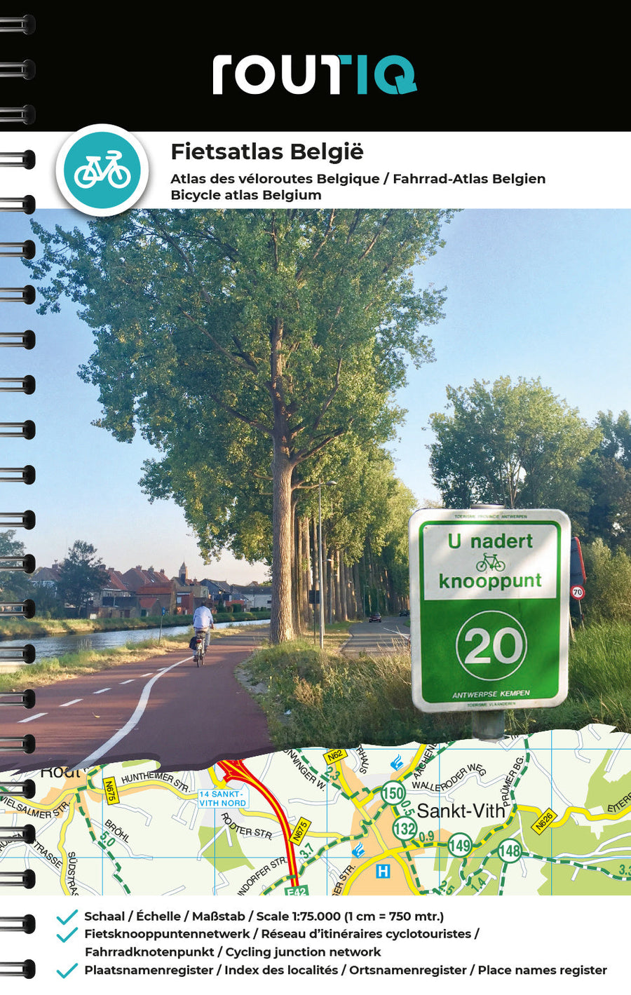 Atlas cycliste - Véloroutes de Belgique | Falk atlas Falk 