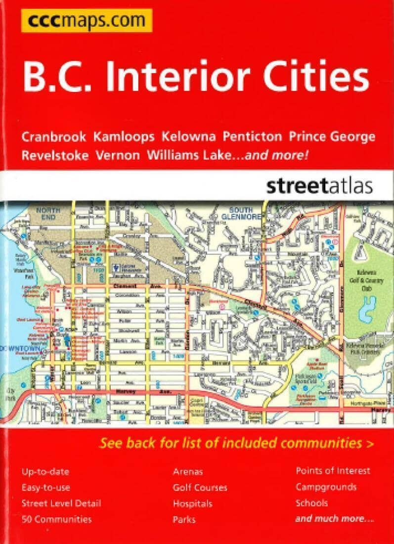Atlas de plans de villes - British Columbia Interior Cities | Canadian Cartographics Corporation atlas Canadian Cartographics Corporation