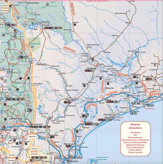 Atlas de voyage - Afrique Australe | Tracks4Africa atlas Tracks4Africa