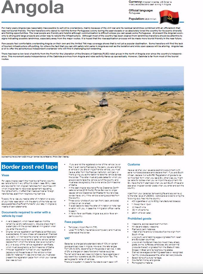 Atlas de voyage - Afrique Australe | Tracks4Africa atlas Tracks4Africa