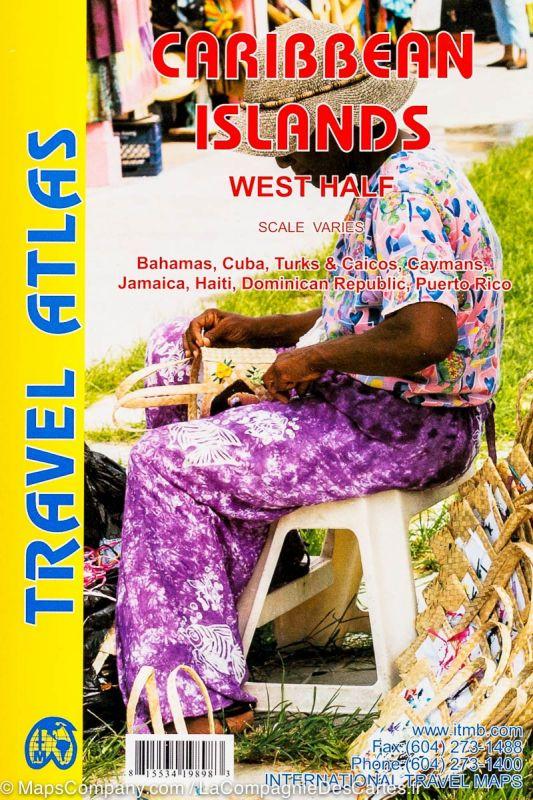 Atlas de voyage de poche - Iles de l'ouest des Caraibes | ITM atlas ITM
