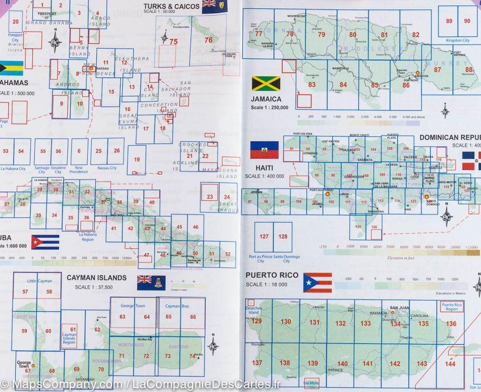 Atlas de voyage de poche - Iles de l'ouest des Caraibes | ITM atlas ITM
