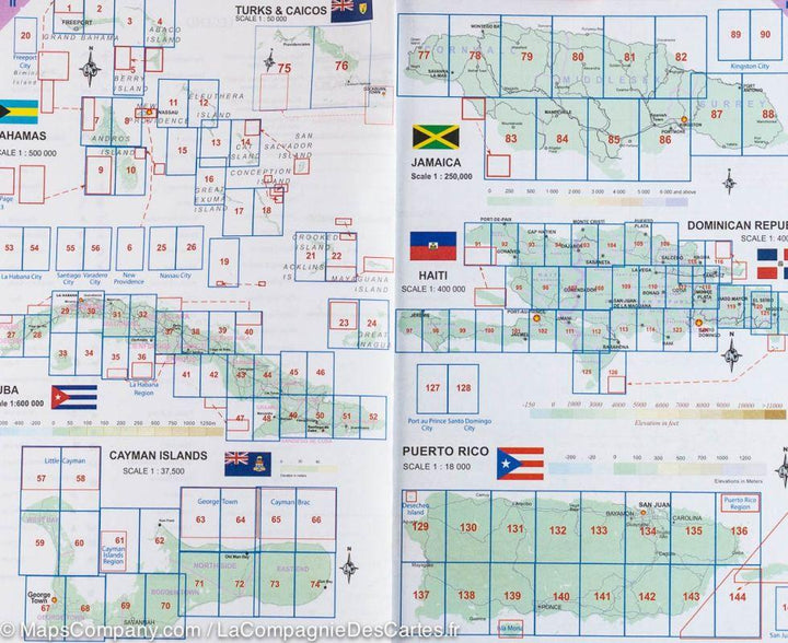 Atlas de voyage de poche – Iles de l&rsquo;ouest des Caraibes | ITM - La Compagnie des Cartes