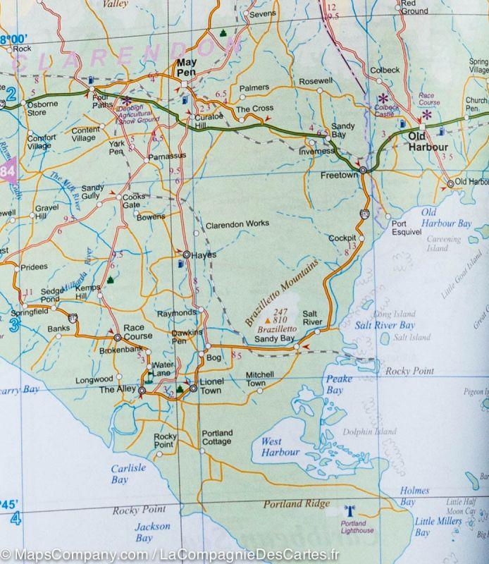 Atlas de voyage de poche - Iles de l'ouest des Caraibes | ITM atlas ITM