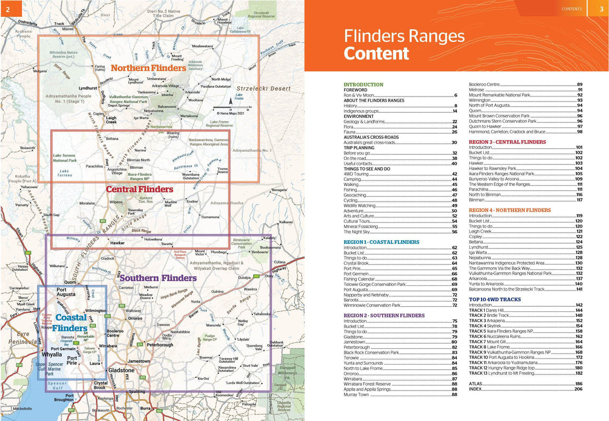 Atlas & Guide - Flinders Ranges (Australie Méridionale) | Hema Maps ...