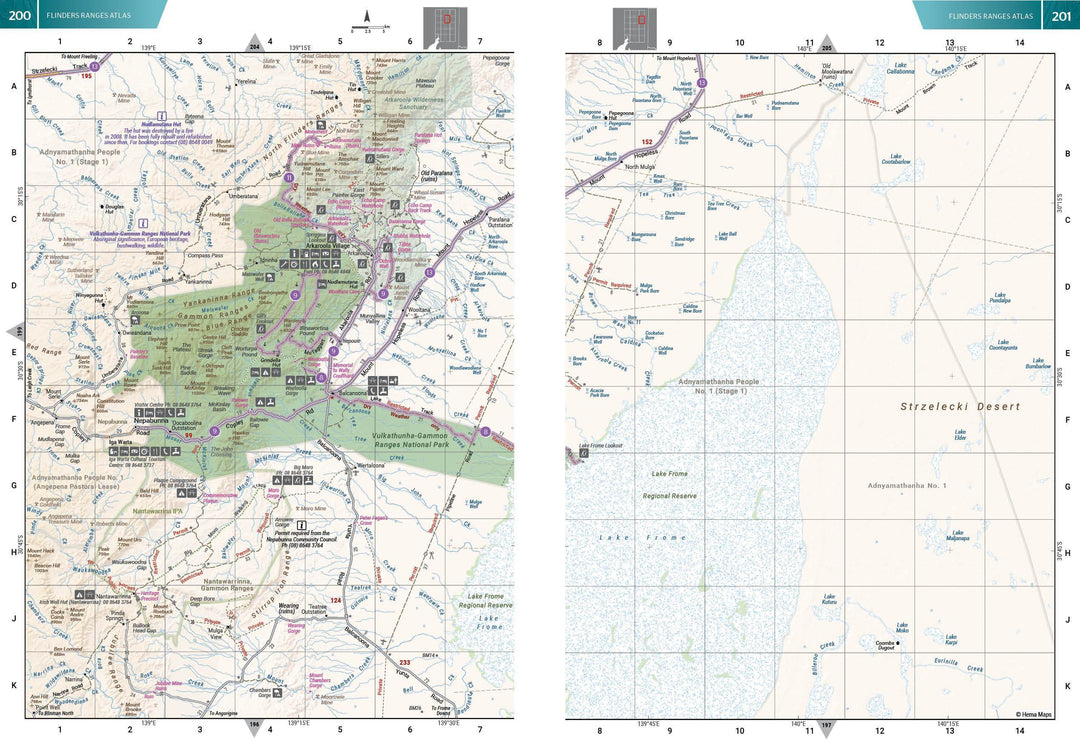 Atlas & Guide - Flinders Ranges (Australie Méridionale) | Hema Maps atlas Hema Maps 