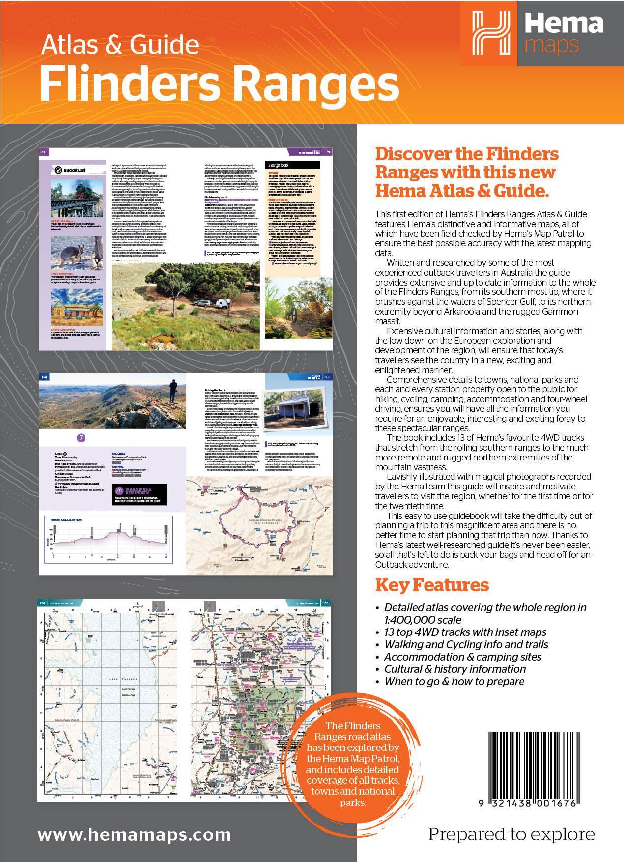 Atlas & Guide - Flinders Ranges (Australie Méridionale) | Hema Maps atlas Hema Maps 