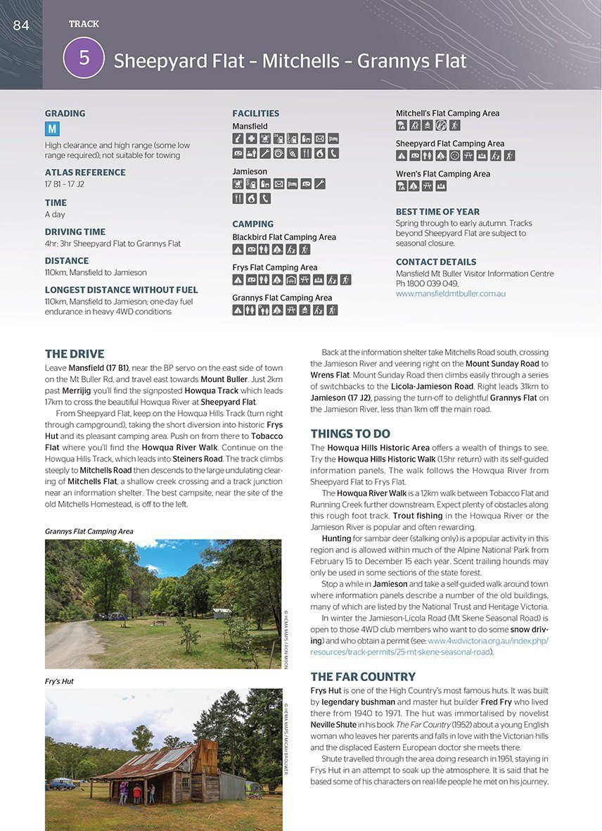 Atlas & guide - High Country Victoria, Australie (format A4) | Hema Maps atlas Hema Maps 