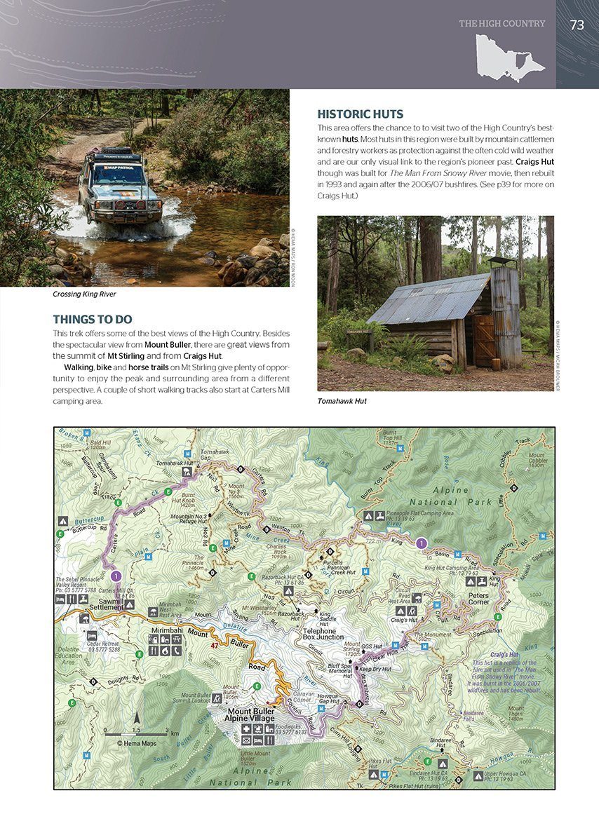 Atlas & guide - High Country Victoria, Australie (format A4) | Hema Maps atlas Hema Maps 