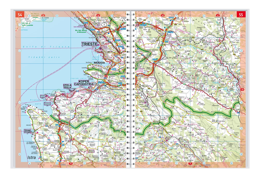Atlas routier (à spirales) - Croatie & Slovénie 2023/24 | Freytag & Berndt atlas Freytag & Berndt 