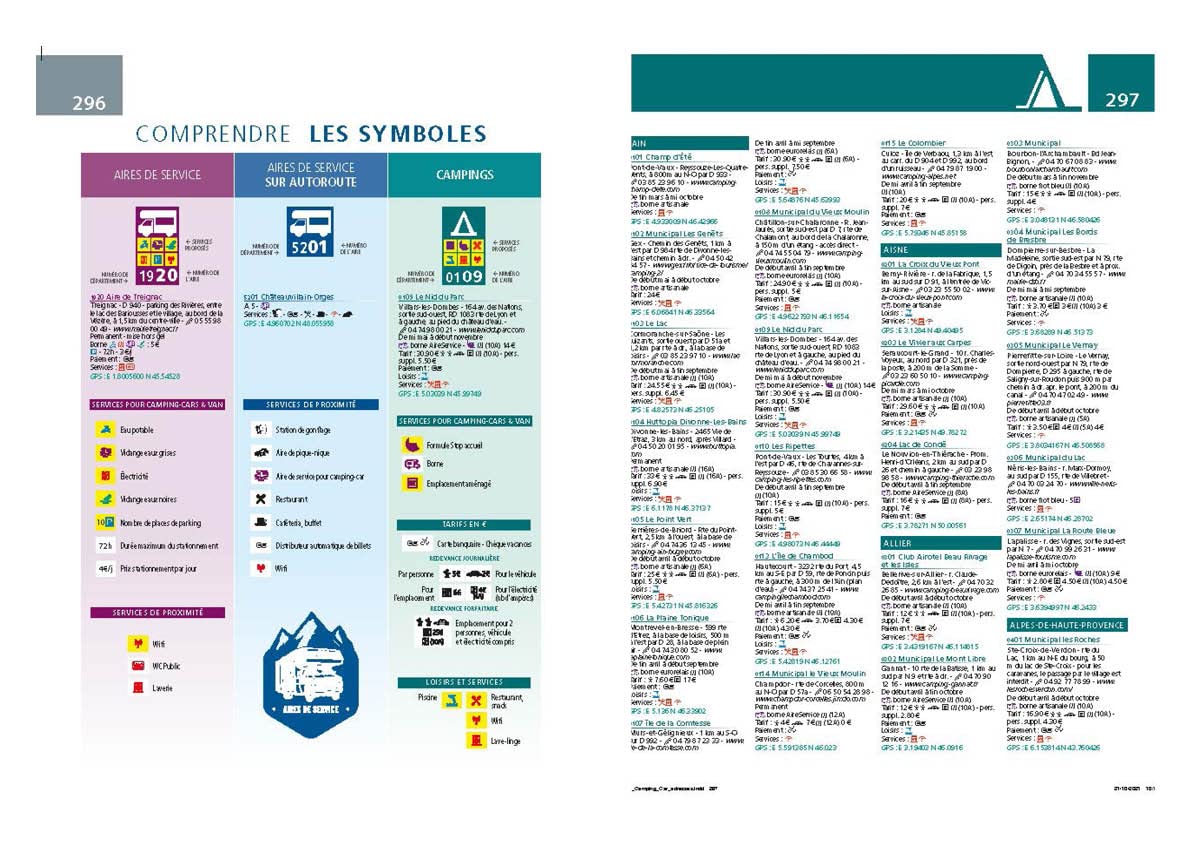 Atlas routier à spirales - France en camping-car & van | Michelin atlas Michelin