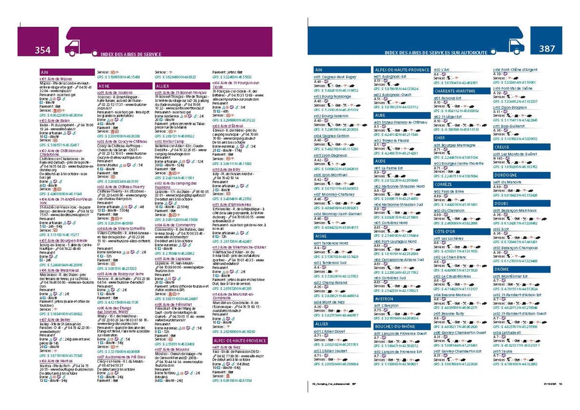 Atlas routier à spirales - France en camping-car & van | Michelin atlas Michelin