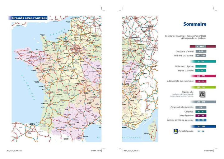 Atlas routier à spirales - France en camping-car & van 2022 | Michelin atlas Michelin 