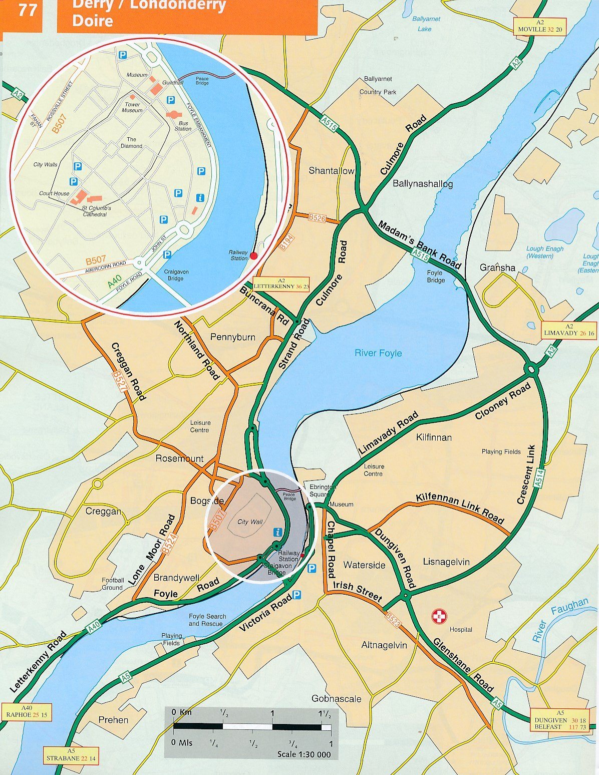 Atlas routier à spirales - Irlande | Ordnance Survey atlas Ordnance Survey Ireland 