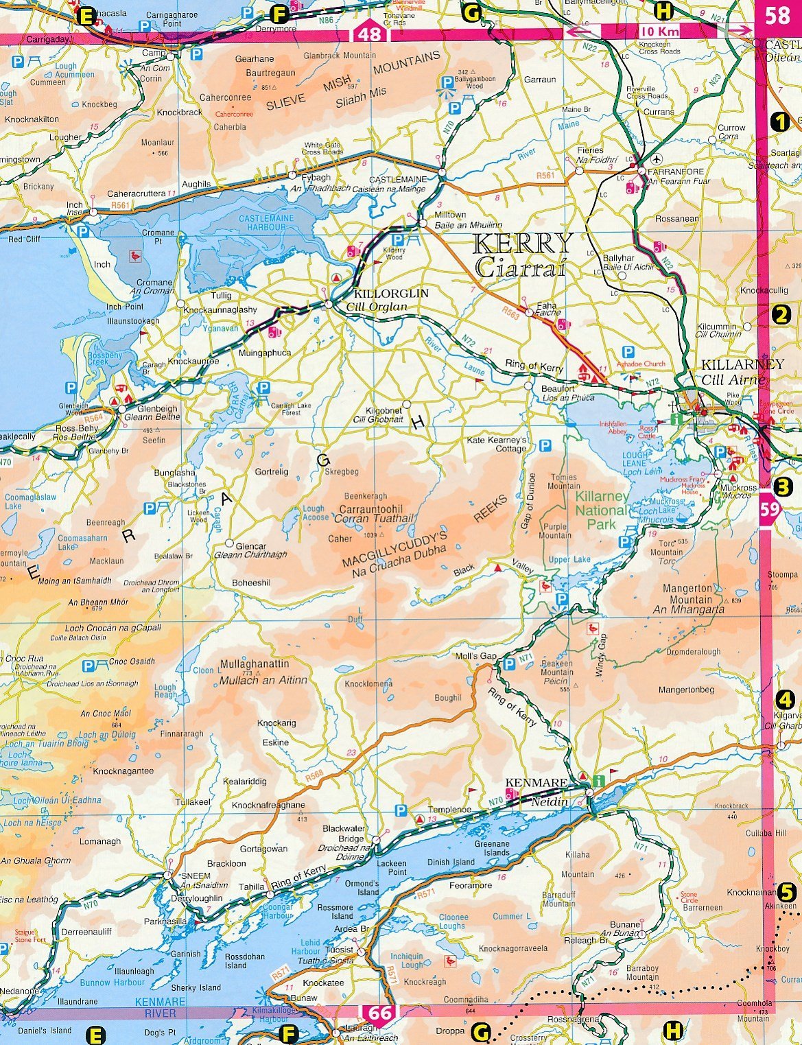 Atlas routier à spirales - Irlande | Ordnance Survey atlas Ordnance Survey Ireland 