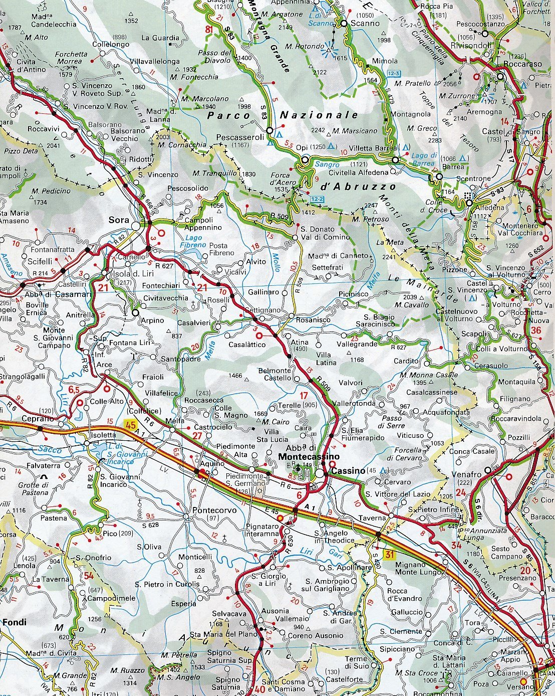 Atlas routier à spirales - Italie (multilingue) | Michelin atlas Michelin