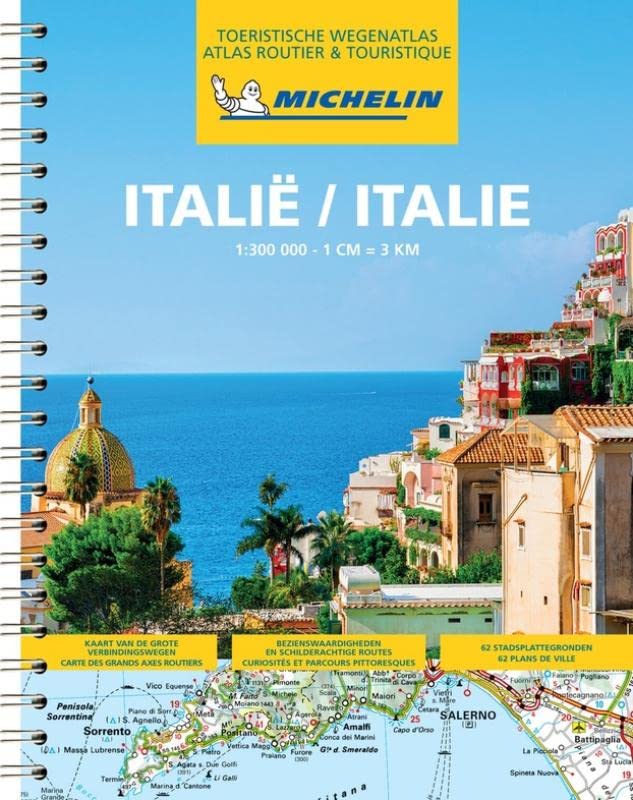 Atlas routier à spirales - Italie (multilingue) | Michelin atlas Michelin