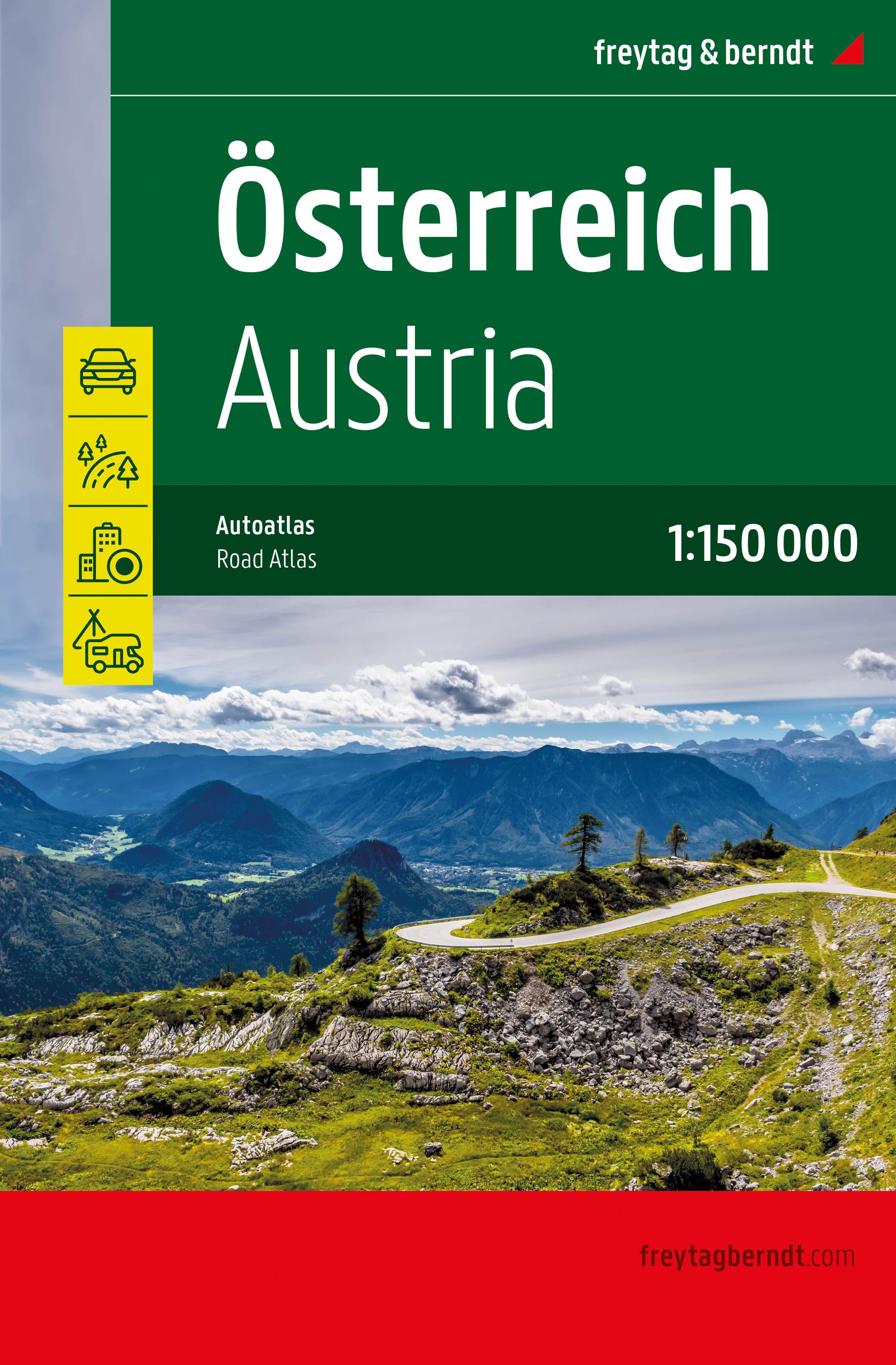 Road atlas - Austria (Supertouring), Spiral | Freytag & Berndt – Cartovia