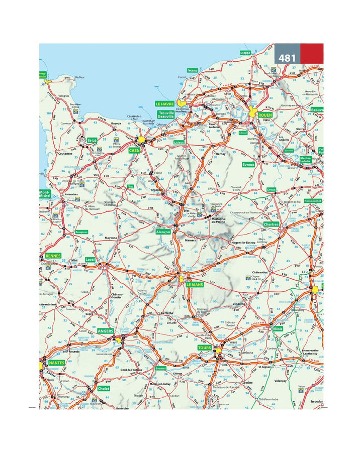 Atlas routier de la France (à spirales) - Édition 2023 - Format A4 | Michelin atlas Michelin 