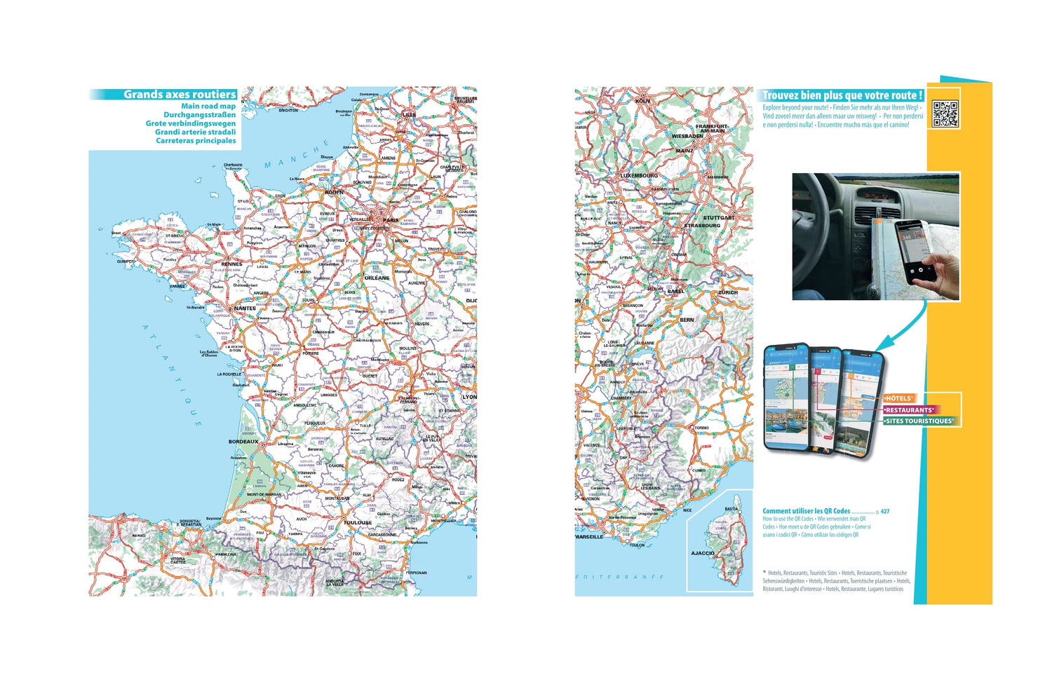 Atlas routier de la France (à spirales) - Édition 2025 - Format A4 | Michelin atlas Michelin