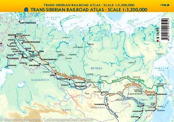 Atlas routier de poche - Le transsibérien (Russie) | ITM atlas ITM