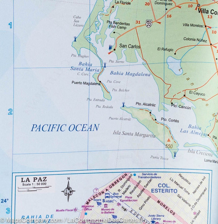 Atlas routier de poche &#8211; Panaméricaine Nord | ITM - La Compagnie des Cartes