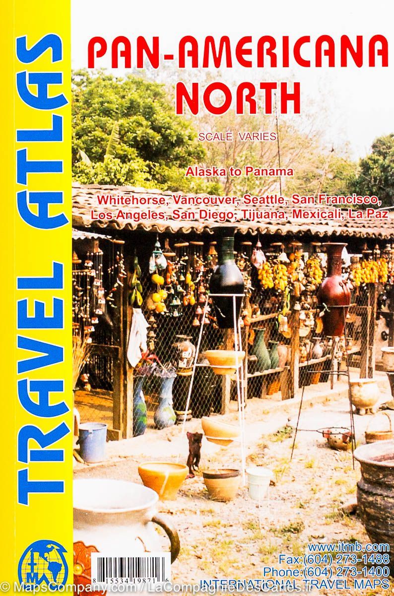 Atlas routier de poche - Panaméricaine Nord | ITM atlas ITM