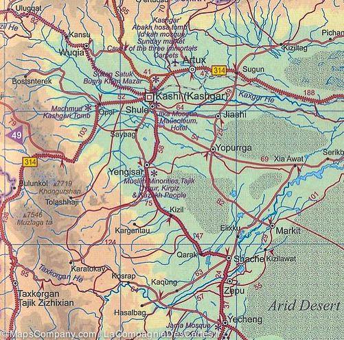 Atlas routier de poche - Route de la Soie | ITM atlas ITM