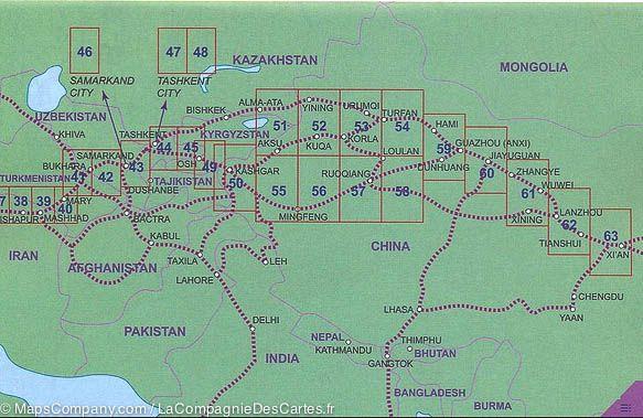 Atlas routier de poche - Route de la Soie | ITM atlas ITM