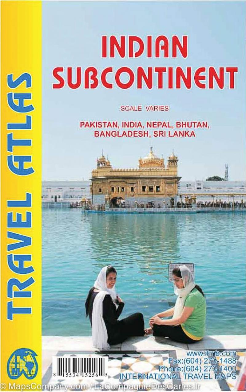 Atlas routier de poche - Subcontinent Indien | ITM atlas ITM