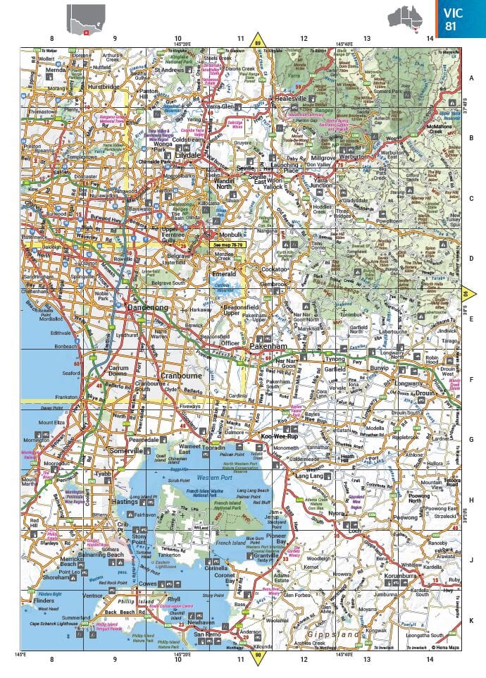 Atlas routier et tout terrain (à spirales) - Australie - 25,2 x 34,5 cm | Hema Maps atlas Hema Maps 