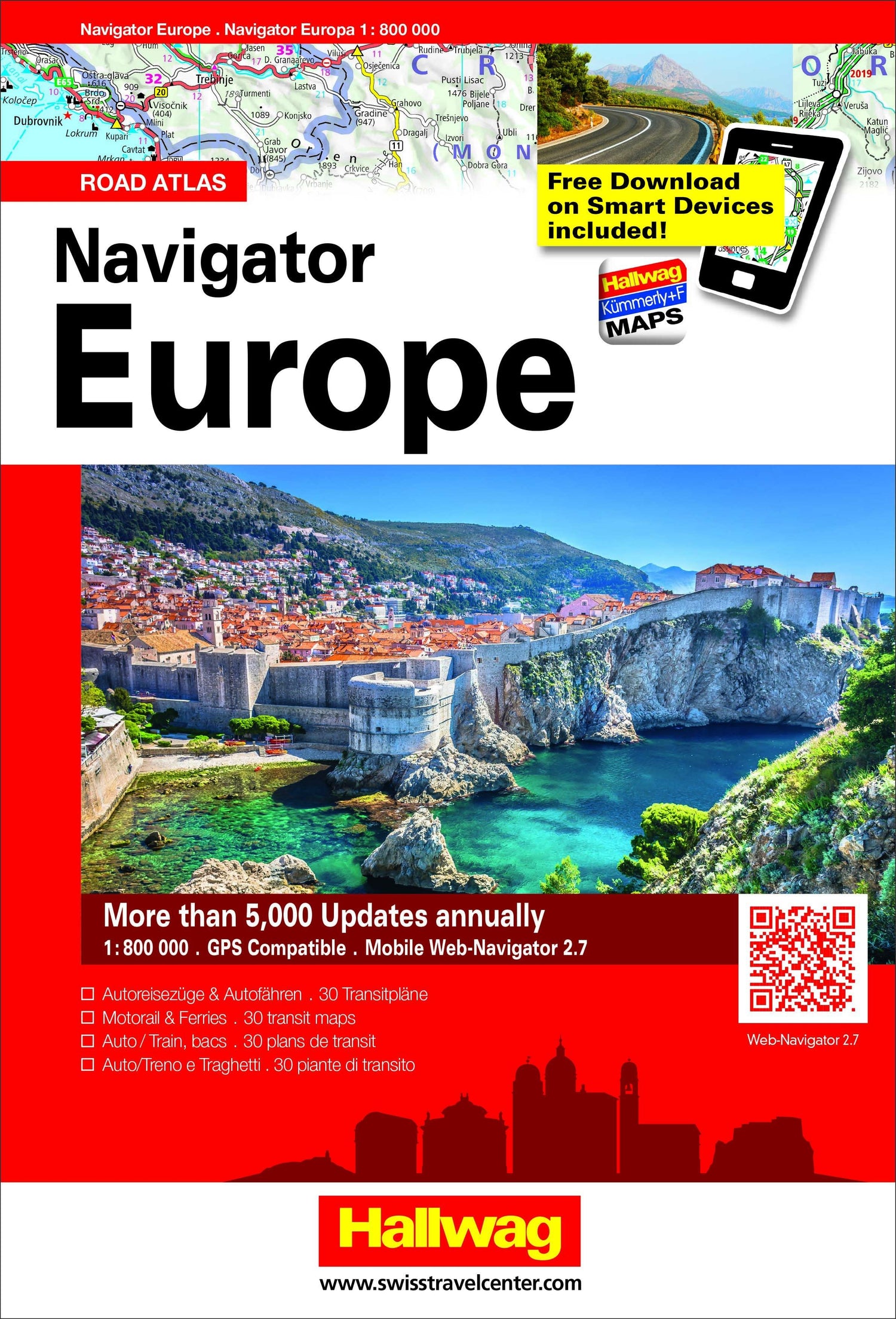 Atlas routier - Europe + web-navigator 2.7 | Hallwag atlas Hallwag Default Title