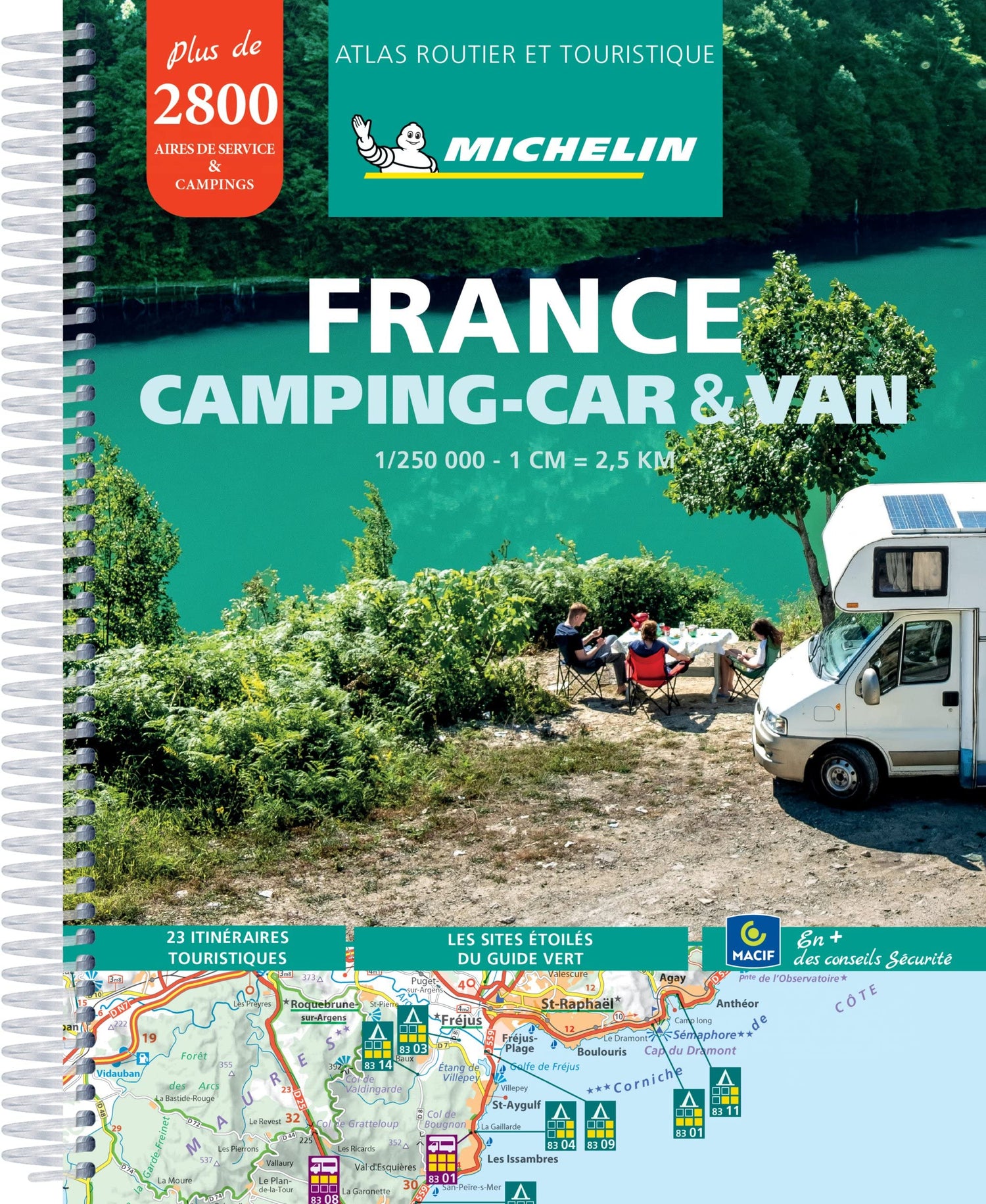 Atlas routier à spirales - France en camping-car & van | Michelin atlas Michelin