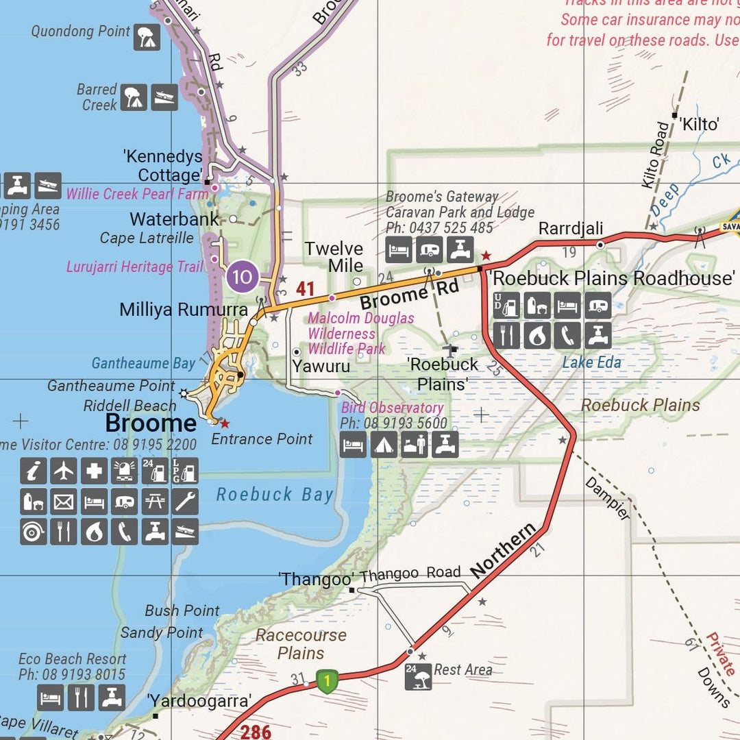 Atlas routier et guide du Kimberley (Australie) | Hema Maps - La Compagnie des Cartes