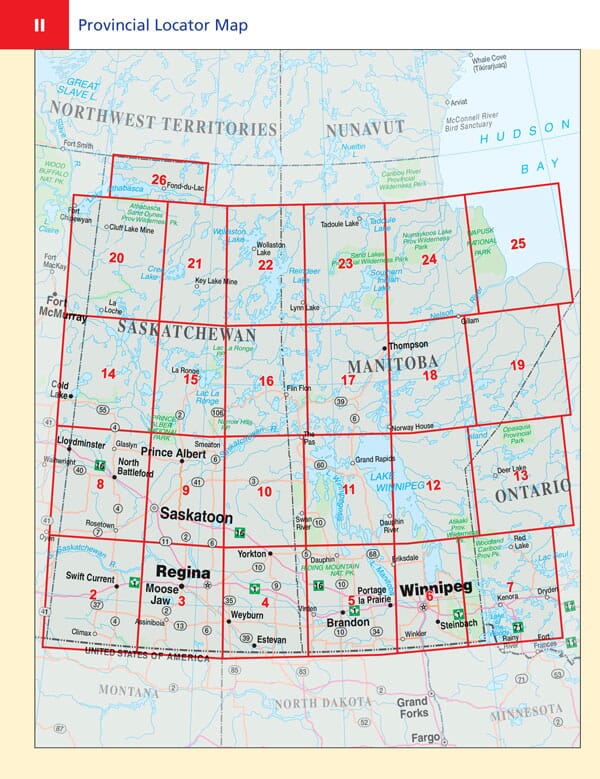 Atlas routier - Manitoba et Saskatchewan | Canadian Cartographics Corporation atlas Canadian Cartographics Corporation