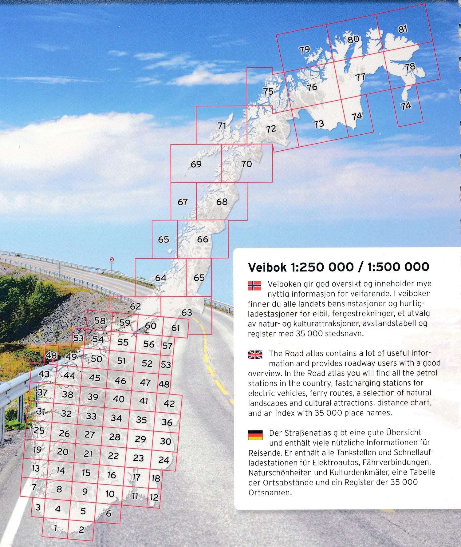 Atlas routier - Norvège | Nordeca atlas Nordeca 