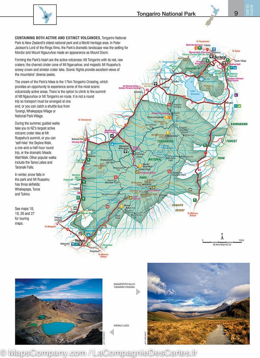 Atlas routier - Nouvelle Zélande (moyen format) | Hema Maps - La Compagnie des Cartes