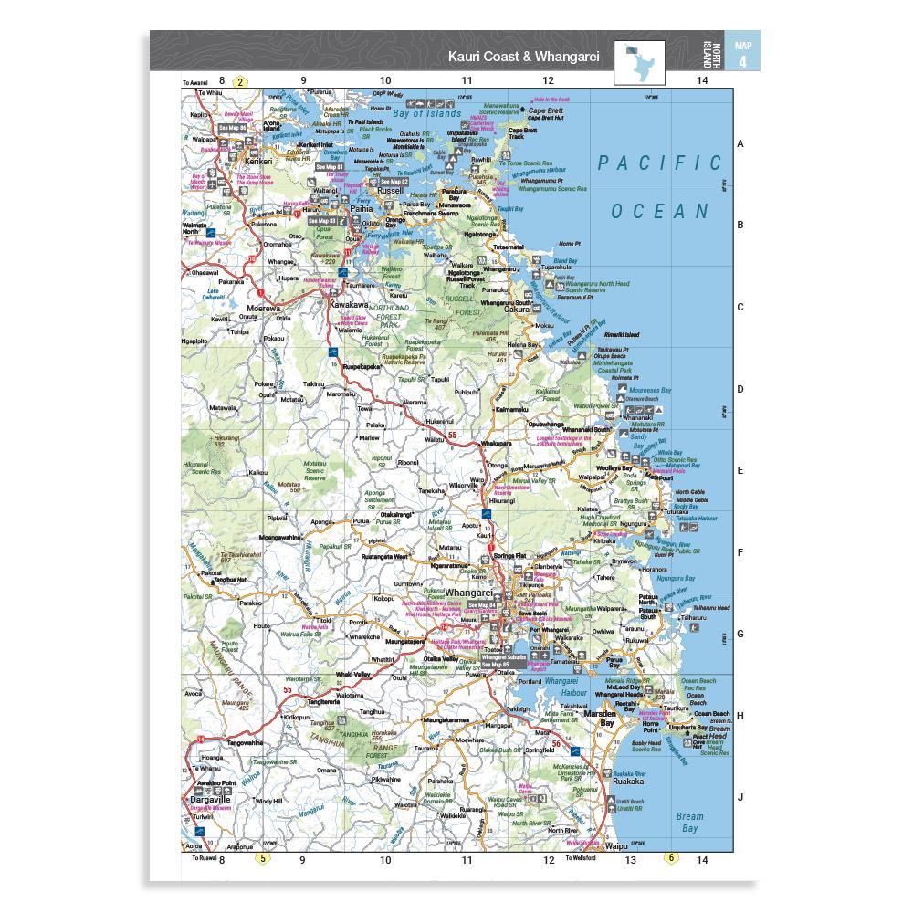 Atlas routier - Nouvelle Zélande (moyen format) | Hema Maps atlas Hema Maps 