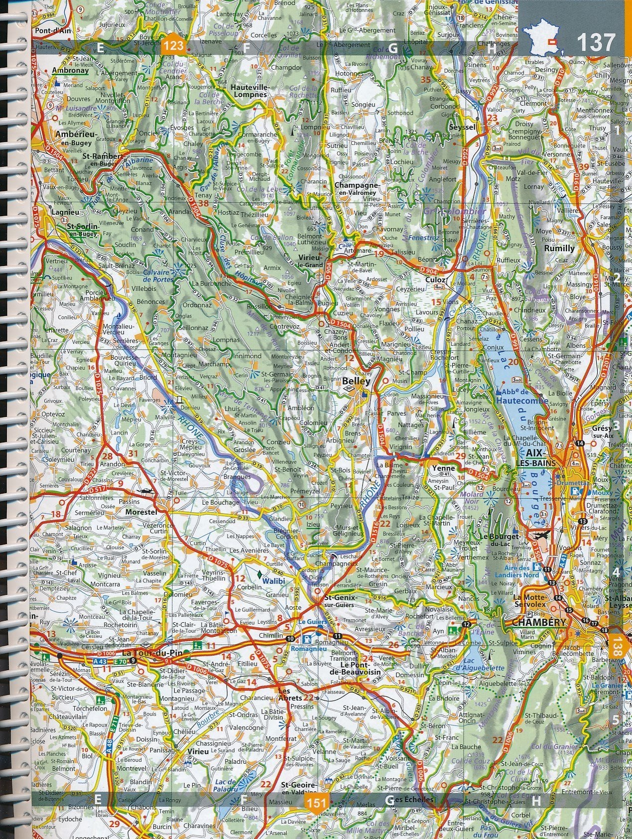 Atlas routier et touristique plastifié - France (à spirales) - Édition 2024 | Michelin atlas Michelin