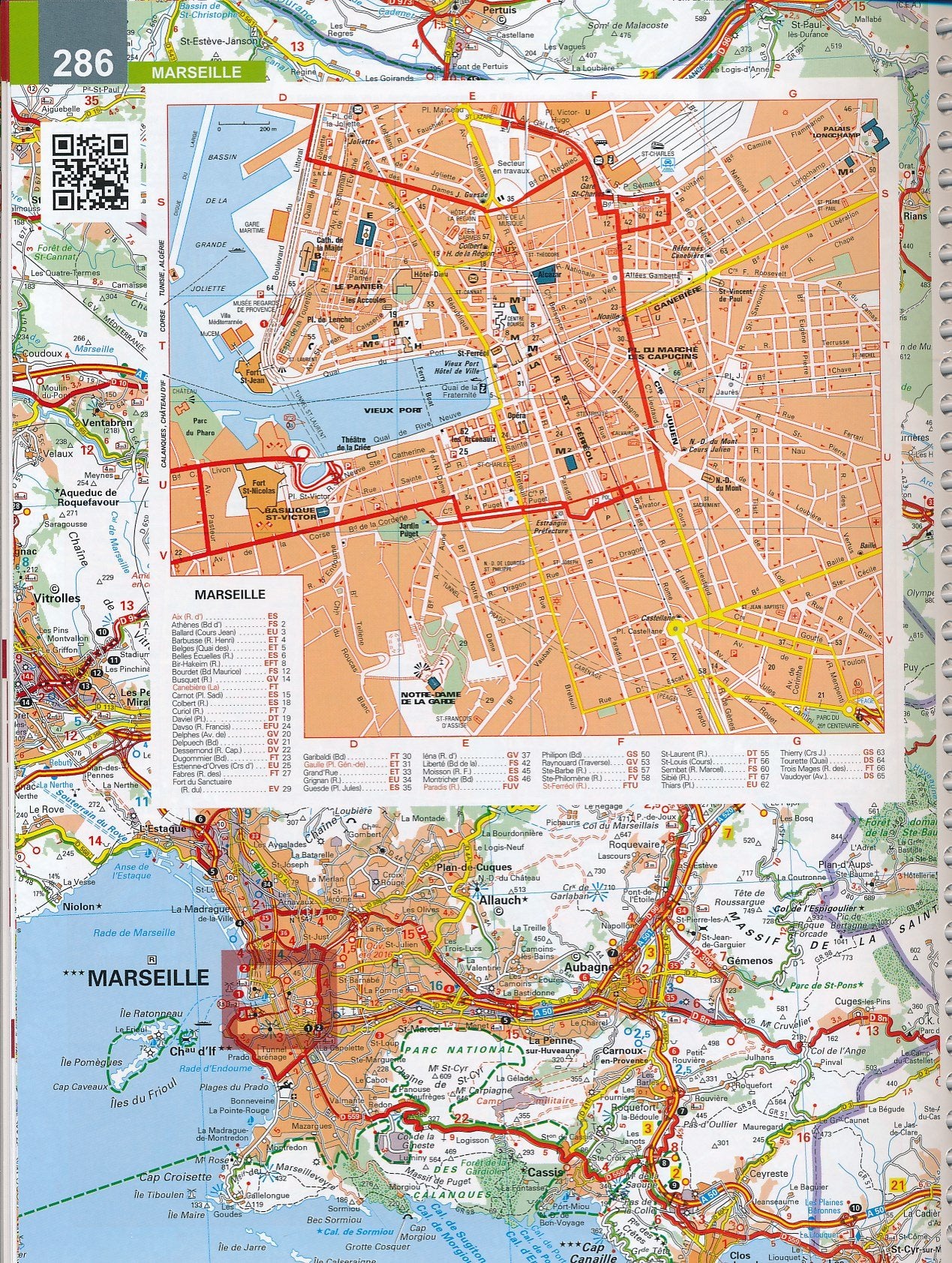 Atlas routier et touristique plastifié - France (à spirales) - Édition 2024 | Michelin atlas Michelin