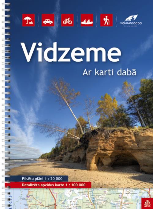 Atlas routier régional (à spirales) - Vidzeme (Lettonie Nord) | Jana Seta atlas Jana Seta 