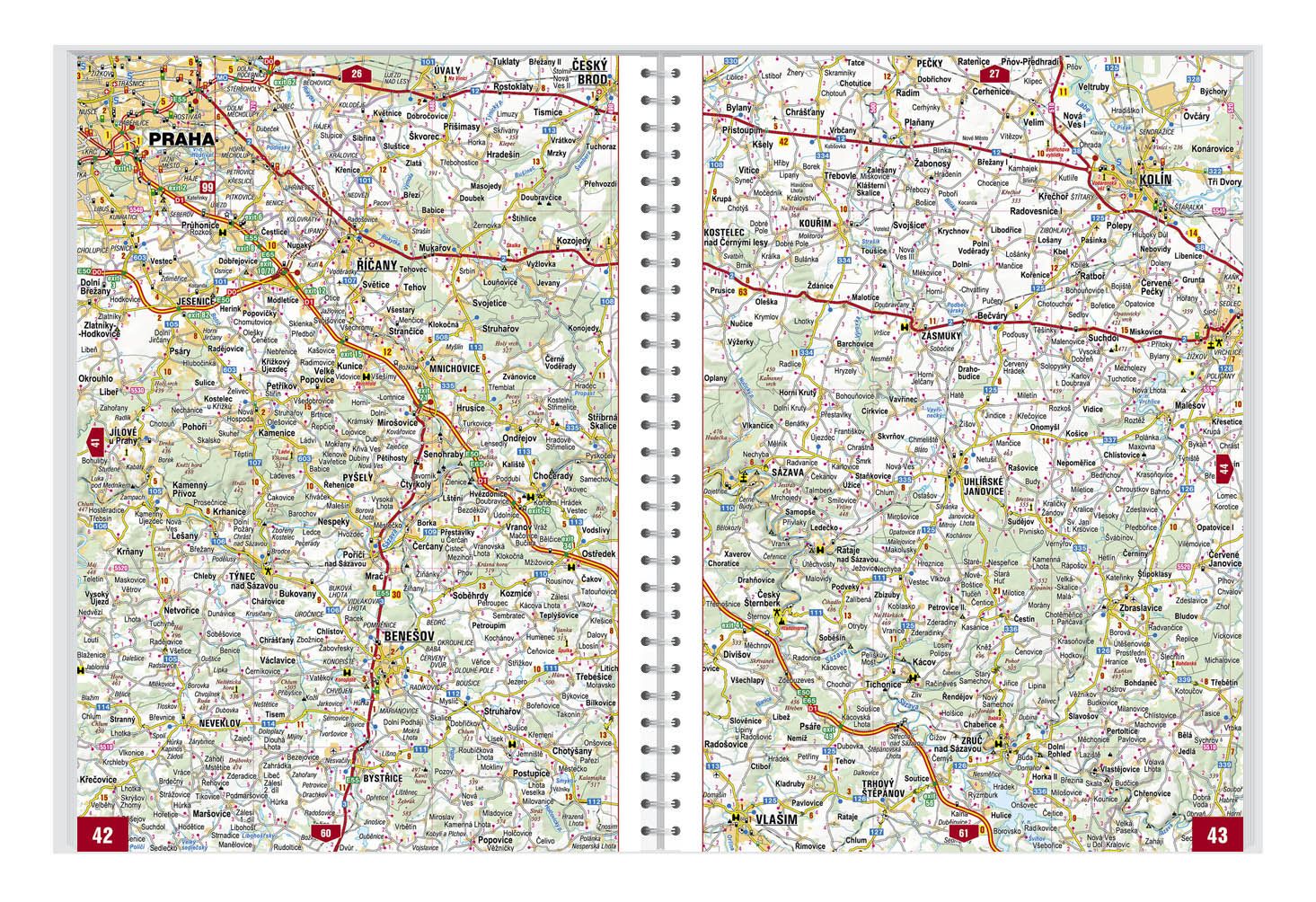Atlas routier - République Tchèque & Slovaque | Freytag & Berndt atlas Freytag & Berndt 